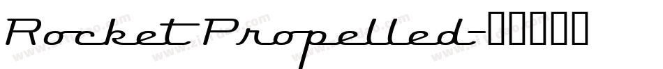 Rocket Propelled字体转换
